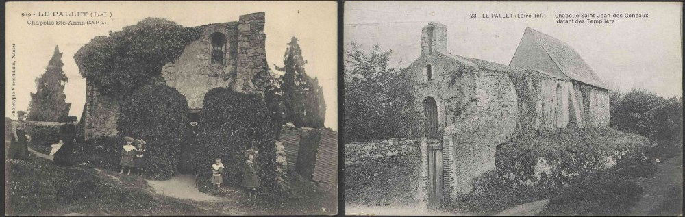 Cartes postales - Le Pallet - 23 Fi4875 et 23Fi3834 - archives dép44