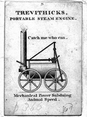 Catch Me Who Can, 1808, billet pour un tour de tchou tchou...