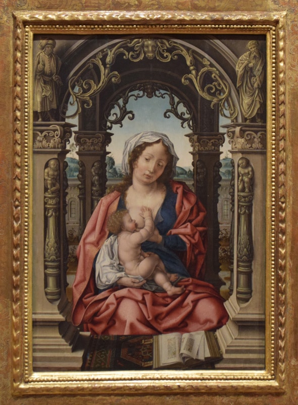 Cercle de Jan Gosaert aussi appelé Mabuse - Vierge à l'enfant - entre 1508 et 1510 - musée Calouste-Gulbenkian inv 275