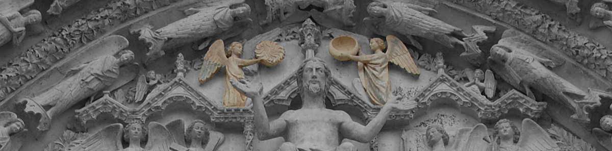 Détails - Tympan du portail central de la cathédrale de Bourges -