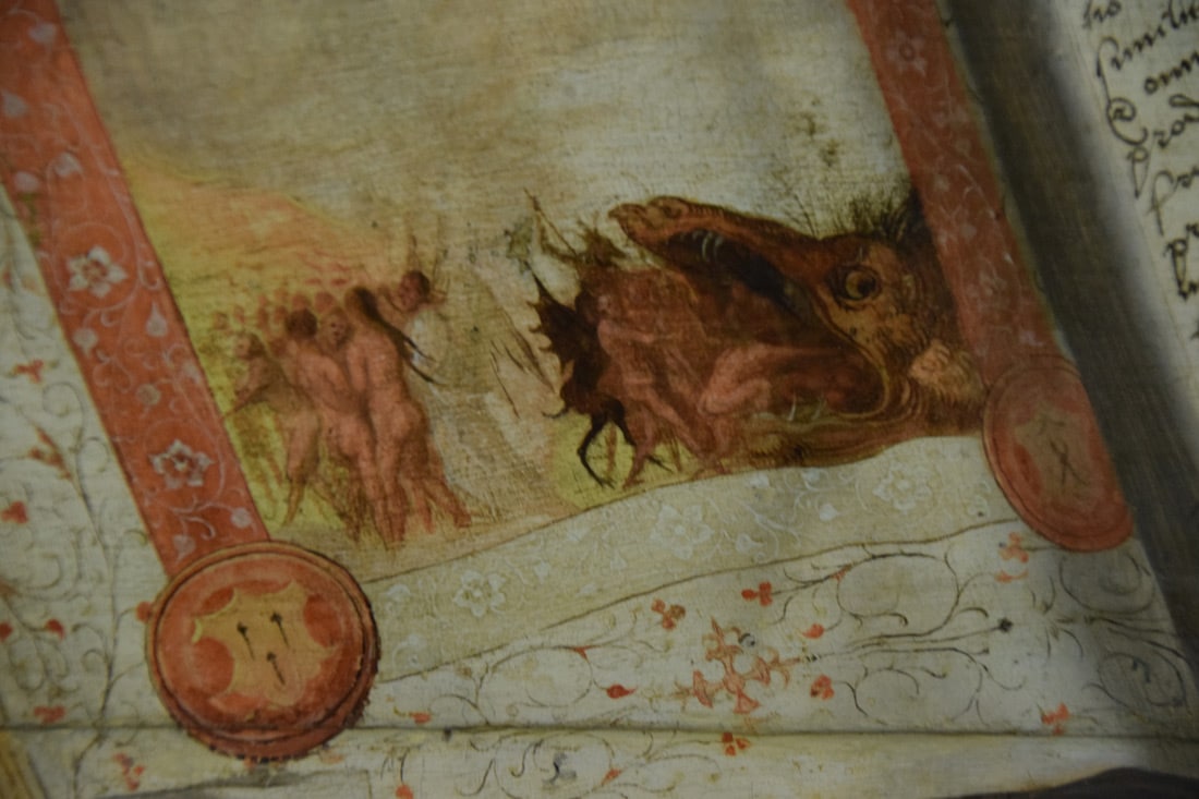 Détail - Marinus Van Reymerswaele - Saint Jérome - 1535 - Museo de la Real Academia de Bellas Artes de San Fernando