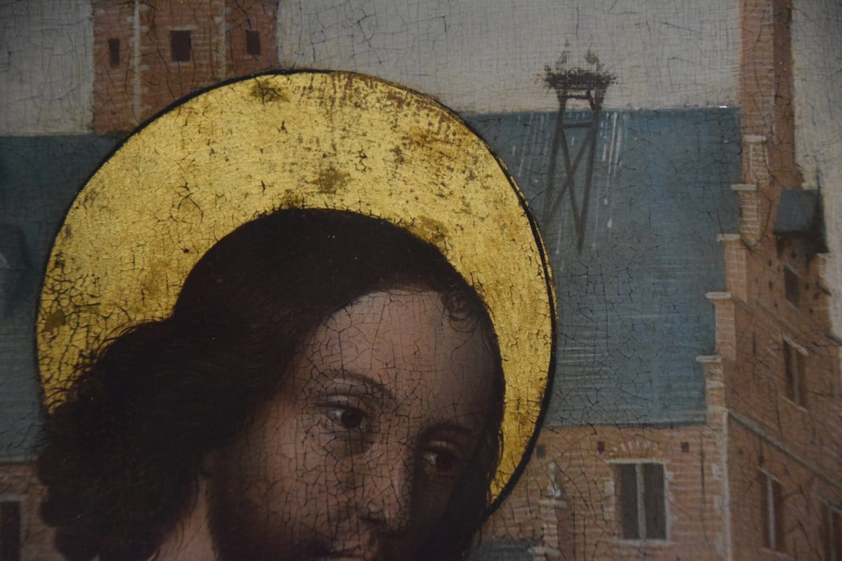 Détail - Messe de saint Grégoire - fin du XVème siècle - Westphalie (région allemande près du Rhin ce qui explique la source des claquements de becs) - Musée de Cluny