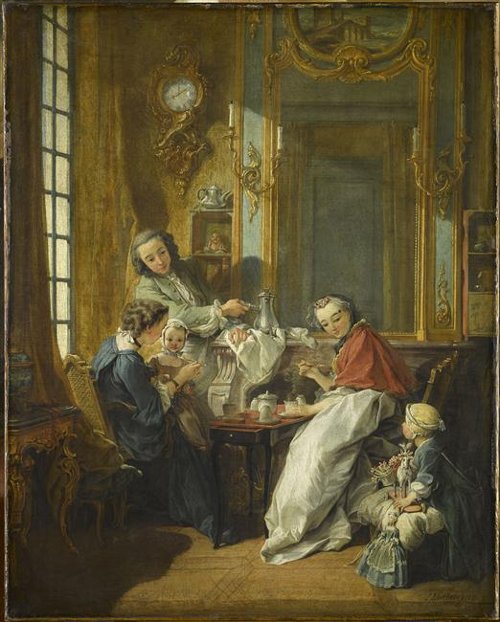 François Boucher, Le déjeuner, 1739, Photo (C) RMN-Grand Palais (musée du Louvre) / Franck Raux