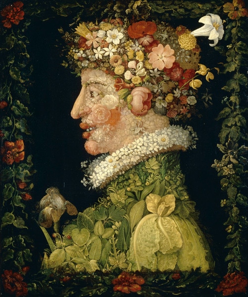 Le Printemps, Giuseppe Arcimboldo, 1573, huile sur toile, Musée du Louvre