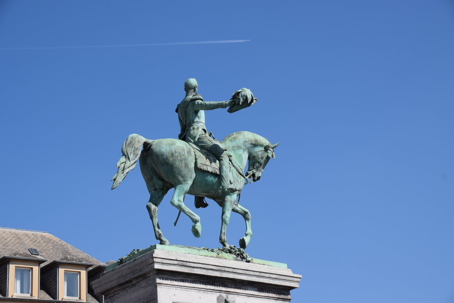 Guillaume II saluant le pilote