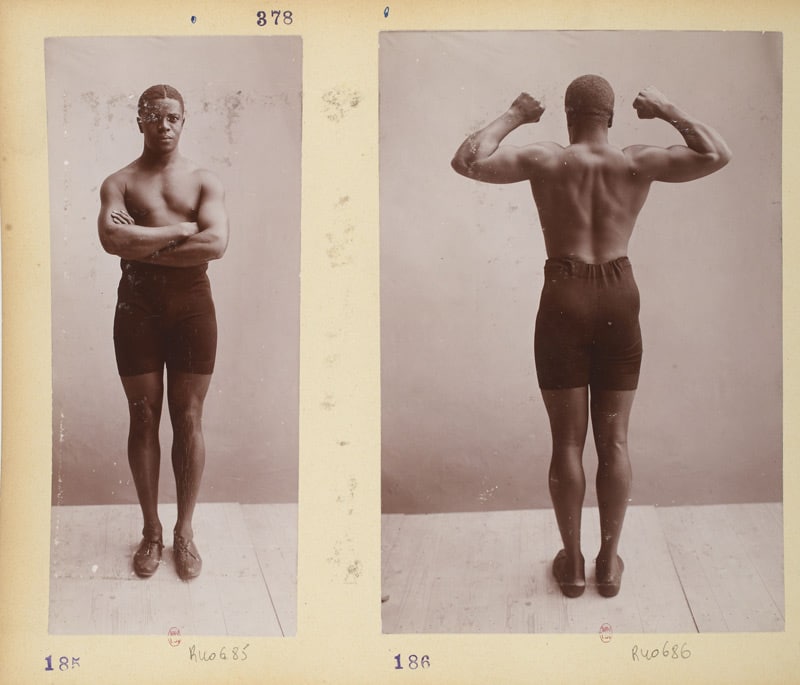 Major Taylor musculature - Photographie sportive - Jules Beau - Gallica BNF