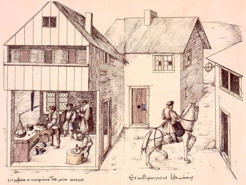 Poinçonnage des pains - Départ pour la monnaie - Heinrich Gross - Gallica/BNF