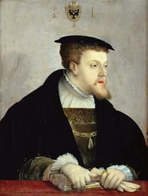 Portrait de Charles Quint en 1532 par Christophe Amberger - Gemäldegalerie, Berlin (Wikimedia)