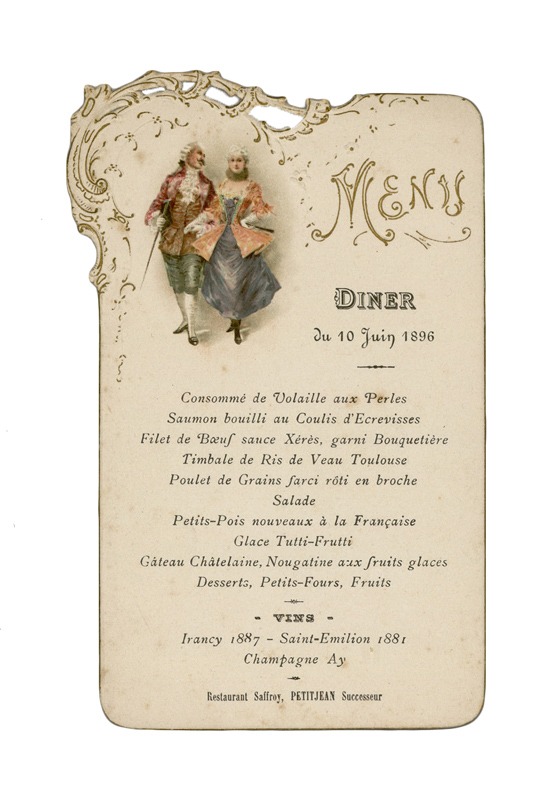 Restaurant Saffroy-Petitjean 10 juin 1896 - BM de Dijon