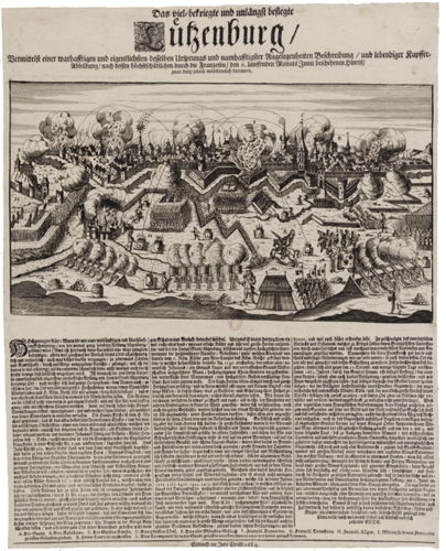 Siège de Luxembourg - 1684 - Gedruckt im Jahr Christi - Gallica/BNF