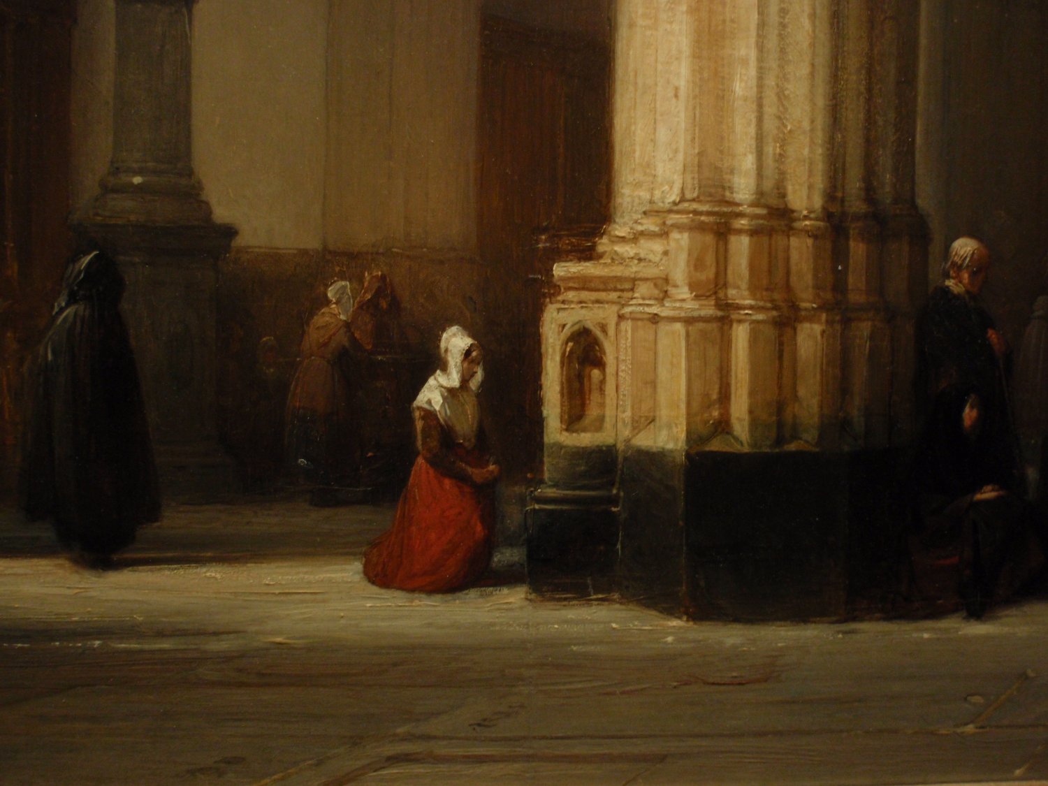 Détail : Johannes Bosboom - Interior of St-John's - 1840