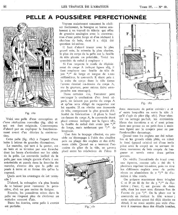 Pour ne plus se briser le dos : la pelle à poussière pratique - Gallica/BNF